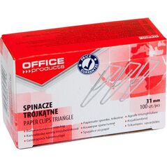 Office Products Spinacze trójkątne OFFICE PRODUCTS, 31mm, 100szt., srebrne 8860538 5901503656419