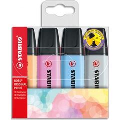 Stabilo Zakreślacz STABILO BOSS Original Pastel etui 4szt. Stabilo 8863857 4006381567374