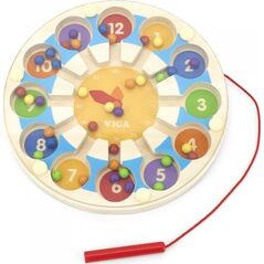 Viga Toys Viga Drewniana Gra magnetyczna Zegar Labirynt Magnetyczny 8884034 6971608445606