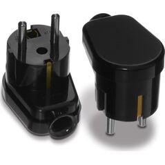 Montis Wtyczka kątowa rozbieralna Uni-Schuko WT-16U czarna Montis MT018-C Produkt POLSKI 8935626 5901811403873