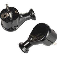 Montis Wtyczka kątowa rozbieralna Uni-Schuko WT-50 czarna Montis MT021-C Produkt POLSKI 8935628 5901811403934