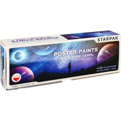 Starpak Farby plakatowe Space 12 kolorów 20 ml 9046825 5908275172871