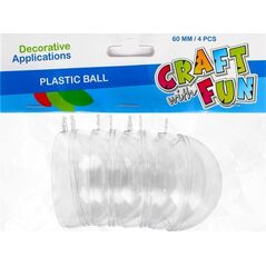Craft with Fun OZDOBA BN PLAST BOMBKA 6CM 4SZT CF PBH 12/96 9048575 5908275136309