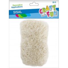 Craft with Fun OZDOBA DEK SIZAL ECRU 30G CF 12/96 9048609 5908275168751