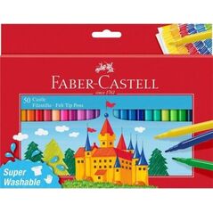 Faber-Castell Flamastry Zamek 50 kol. FABER CASTELL 9074052 4005405542045