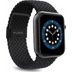 Puro Pleciony pasek PURO Loop Band Apple Watch 42/44mm (czarny) 9226360 8033830305047