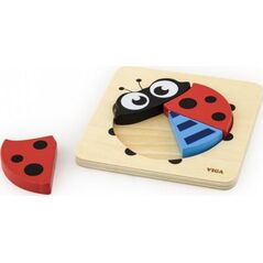 Viga Toys VIGA Pierwsze drewniane Puzzle maluszka Biedronka 9243860 6934510501686