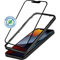 Crong Crong Anti-Bacterial 3D Armour Glass - Szkło hartowane 9H na cały ekran iPhone 13 Pro Max + ramka instalacyjna 9380947 5907731988100