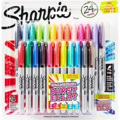 Sharpie Kup Przydasie Sharpie-zestaw markerów Fine Color Burst 24 szt 9399081 3501179562926