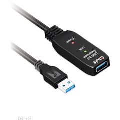 Kabel USB Club 3D USB-A - USB-A 5 m Czarny (CAC-1404) 9622110 8719214471774
