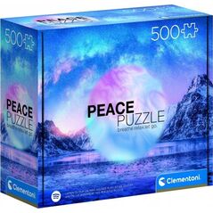 Clementoni Puzzle 500 Peace Collection Light Blue 9884911 8005125351169