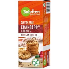 BALVITEN Herbatniki kruche żurawinowe bezglutenowe 130 g 9914722 5907653103780