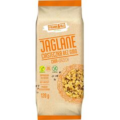 Frank&Oli Ciasteczka jaglane z orzechami + chia bez GMO 120 g 9914887 5907678889829