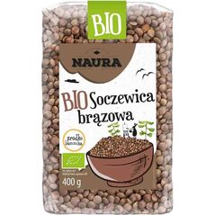 Naura Soczewica brązowa BIO 400 g 9915182 5902444122407