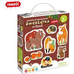 Czuczu Puzzle progresywne - Zwierzštka w lesie 10003801 5902983491835