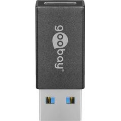 Adapter USB Goobay USB-C - USB Czarny  (45400) 10012817 4040849454004