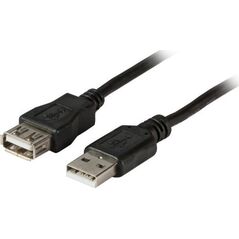 Kabel USB EFB USB-A - USB-A 1.8 m Czarny (K5248SW.1,8V2) 10034985 4049759246358