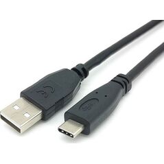 Kabel USB Equip USB-A - USB-C 3 m Czarny (128886) 10035010 4015867226582