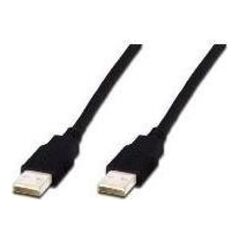 Kabel USB Digitus USB-A - USB-A 1.8 m Czarny (AK-300101-018-S) 10035730 4016032282594