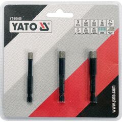 Wiertło Yato YATO WIERTŁA DIAMENTOWE DO GRESU 3szt. YT-60409 9922175 5906083077074