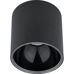 Lampa sufitowa Nowodvorski LAMPA natynkowa HALO 8196 Nowodvorski metalowy plafon spot tuba sufitowa czarna 9935850 5903139819695