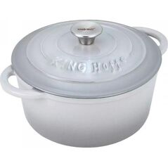 KingHoff EMALIOWANY GARNEK ŻELIWNY 21cm KINGHOFF KH-1520 9943904 5908287215207