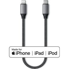 Kabel USB Satechi USB-C - Lightning 0.25 m Czarno-srebrny (ST-TCL10M) 9944048 879961008840