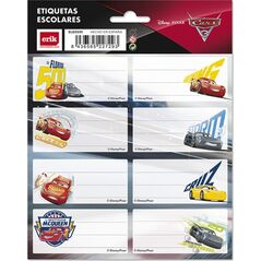 Cars Cars - Naklejki na zeszyt lub książkę (16 szt.) 9945098 8436565227293