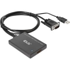 Club 3D CAC-1720 USB - HDMI - VGA Czarny  (500717) 9949064 8719214472214