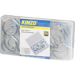Kinzo Zestaw obejm zaciskowych 21 szt. 10073899 8711252720524