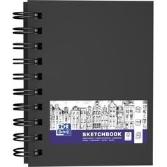 Oxford Szkicownik SKETCHBOOK podwójna spirala A6 80k 100g czarny 400152649 OXFORD 10089825 5904017391142