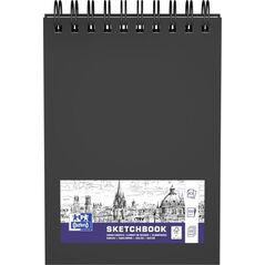 Oxford Szkicownik SKETCHBOOK podwójna spirala po krótszym boku A5 40k 225g czarny 400152645 OXFORD 10089828 5904017391067