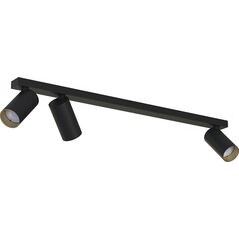 Lampa sufitowa Nowodvorski Natynkowa lampa 3-płomienna Mono 7767 plafon do garderoby czarny 10192698 5903139776790