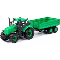 Polesie Polesie 91260 Traktor "Progres" inercyjny z przyczepą burtową zielony w pudełku 10246712 4810344091260