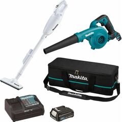 Zestaw elektronarzędzi Makita MAKITA ZESTAW ODKURZACZ 12V CL108FD +DMUCHAWA UB100D 1x2,0Ah TORBA CLX245SAX1 10363165 88381753074