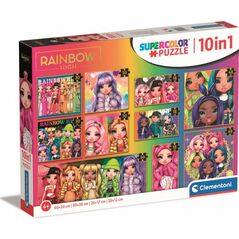 Clementoni Clementoni Puzzle 10 w 1 Rainbow High 20273 10420609 8005125202737