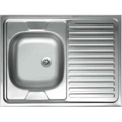 Zlewozmywak Kuchinox  jednokomorowy nakładany z syfonem 60x80 cm 10585546 5907791150554