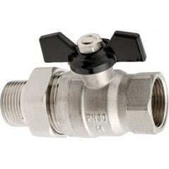 Hydroland ZAWÓR KULOWY WODNY ŚRUBUNEK MOTYL 1/2"" TYTAN W/S // ZKW-15-WS-M-H-TYTAN 10587972 5900308734292