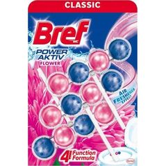 Bref Bref Power Aktiv Flower Zawieszka do WC 3x50 g 10594463 9000100989008
