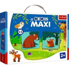 Trefl Gra edukacyjna Memos maxi Zwierzęta i ich dzieci 02268 Trefl 10614514 5900511022681
