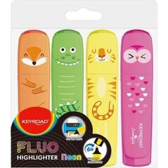 Keyroad Zakreślacz Keyroad Fluo jungle1-5 mm 4 kolory 10620169 6941288726029