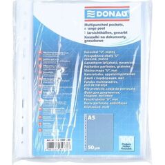 Donau Koszulki na dokumenty, PP, A5, groszkowe, 50mikr., 100szt. 10624870 5901503617373