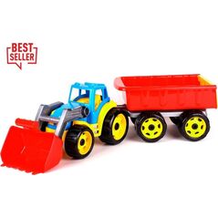 Technok Traktor spychacz z przyczepą 3688 TechnoK p9 mix cena za 1 szt 10920847 4823037603688
