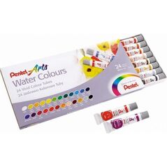 Farby akwarelowe w tubach 24 kolory PENTEL 11107925 4711577025704