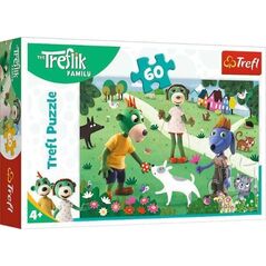 Trefl Puzzle 60 Radosny dzień Treflików TREFL 11222258 5900511173772