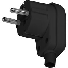 Orno Wtyczka kątowa, Uni-Schuko, rozbieralna, czarna 11241573 5908254814068