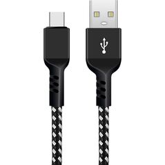Kabel USB Maclean USB-A - USB-C 2 m Czarny (MCE482) 11255320 5902211124498