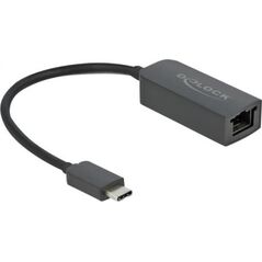 Adapter USB Delock 66645 USB-C - RJ45 Czarny  (66645) 11260444 4043619666454