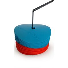 YakimaSport Znaczniki pola płaskie (maty znakujące) - zestaw 24 szt. niebiesko-czerwone 11459619 5903796710533