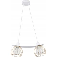 Lampa wisząca Sigma Regge 2 31855 lampa wisząca zwis 2x60W E27 biały / złoty 11616462 5902846818991